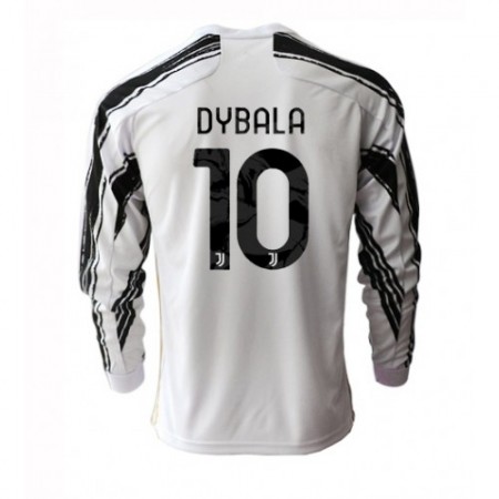 Billiga Fotbollströjor Juventus Paulo Dybala 10 Hemma tröja 2020/21 Långärmad